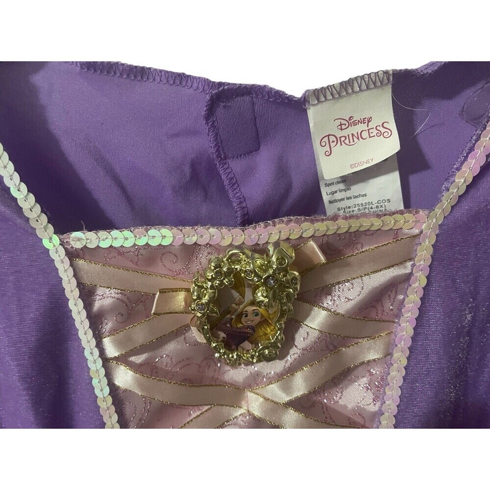 Disney Rapunzel Up Dress Purple Princess Halloween Costume Dress Up  5-6 Years - Picture 8 of 16